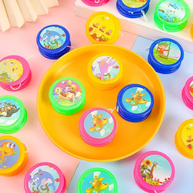 Cartoon Mini Animal Yoyo Ball Toy for Kids Birthday Party Favors Baby Shower Wedding Guest Gift Pinata Filler School Toy 1-10PCS