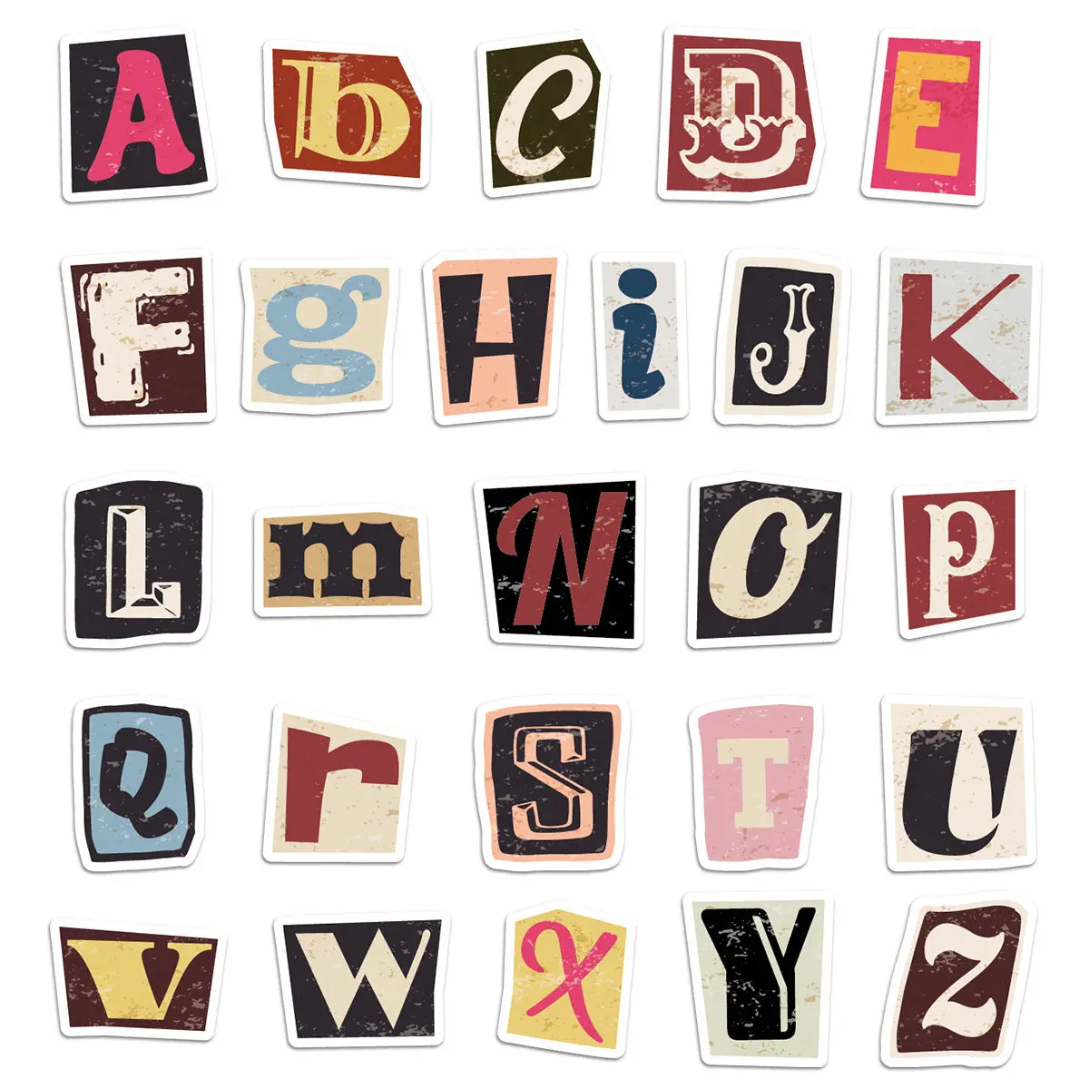 Etori Life 52 قطعة أنماط الحروف الإنجليزية الملونة...