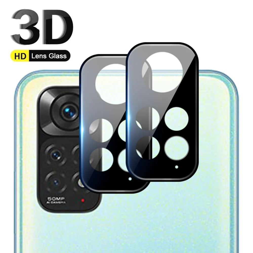Kaca Lensa Kamera Melengkung 3D untuk Xiaomi Redmi Note 10 Pro