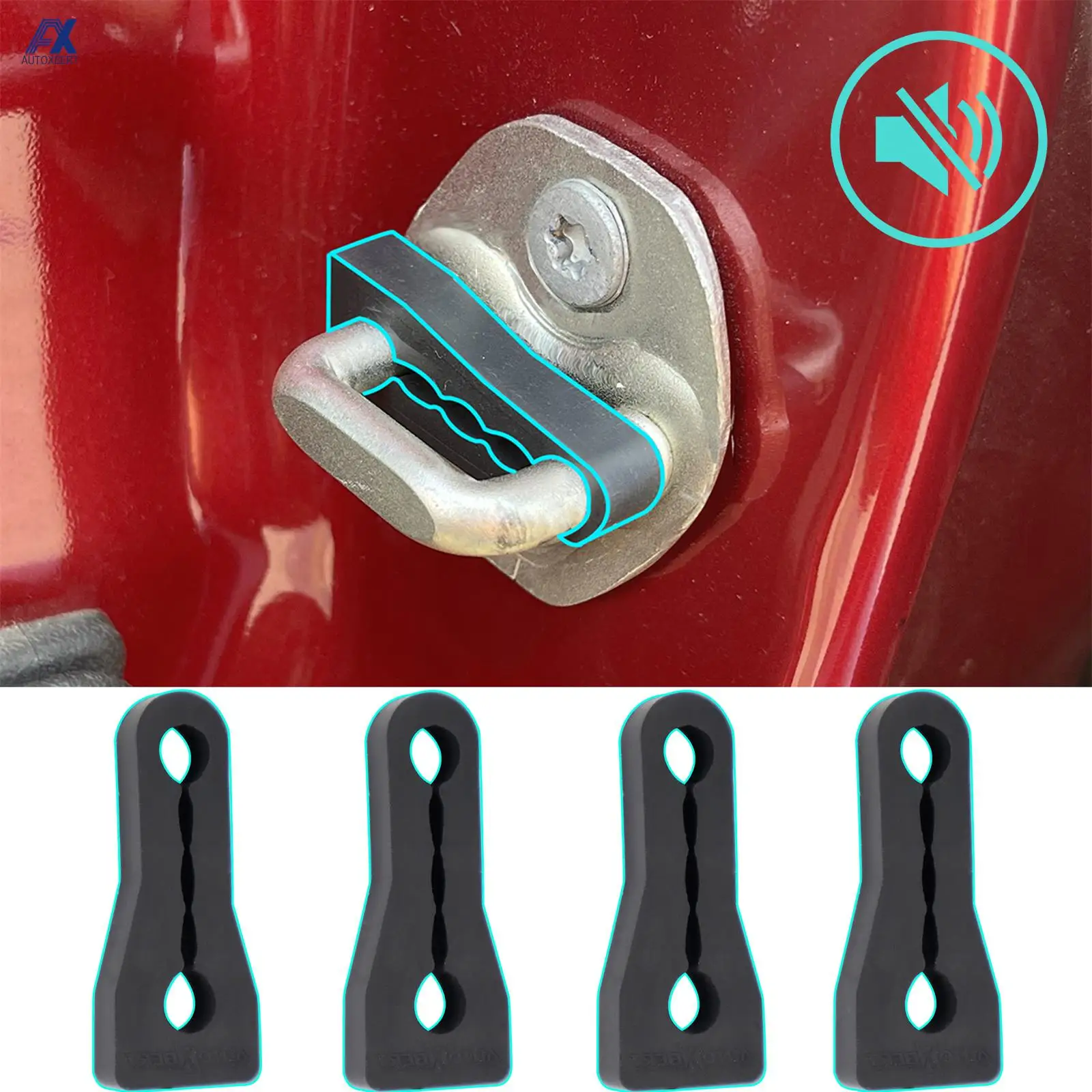 Car Door Lock Damper Car Sound Deadener Door Lock Buffer Damper for Kia sportage Rio k5 Ceed Morning
