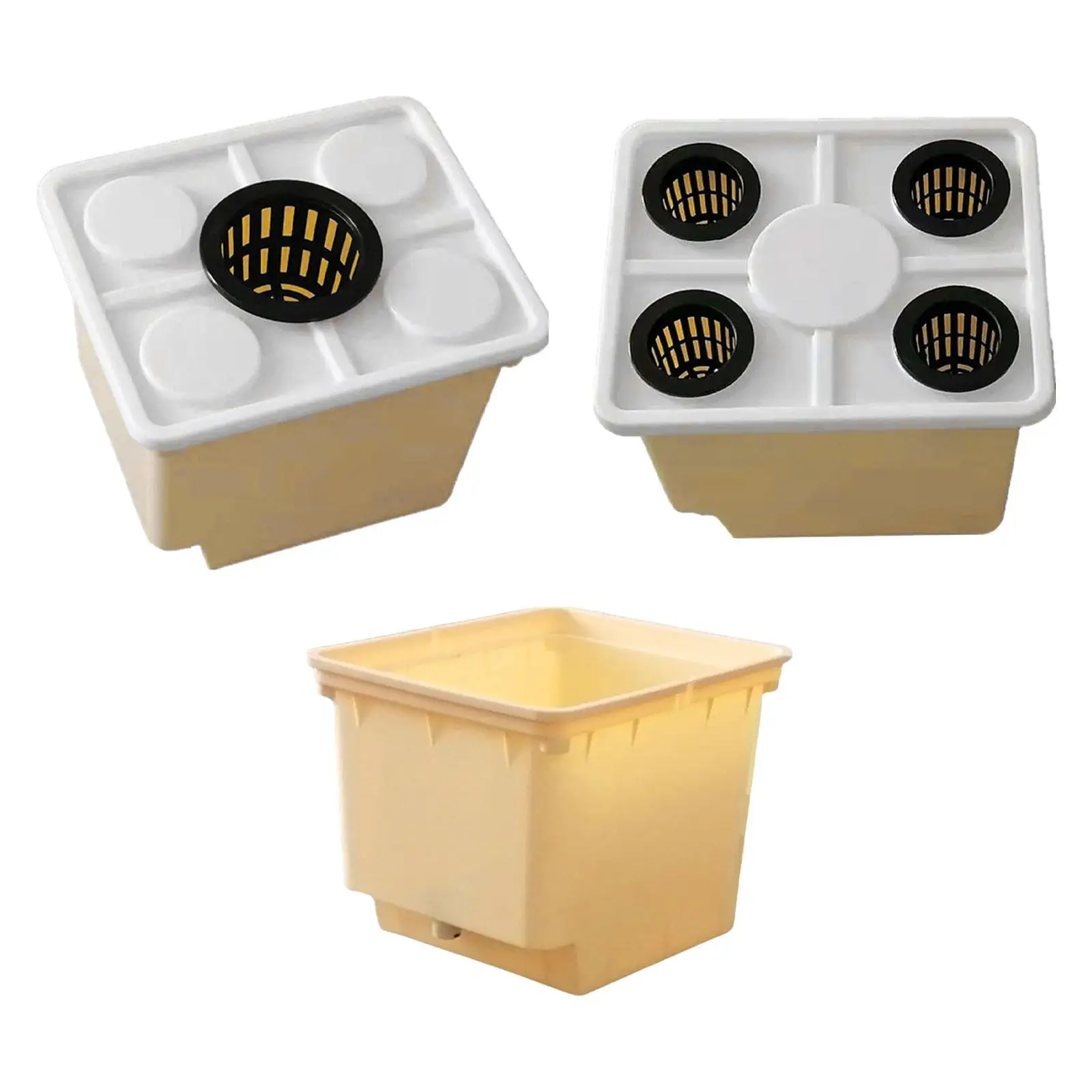 Hydroponics Growing Kit Hydroponic Garden Kit Hydroponic Plant Kits Hydroponics System Bucket with Siphon Elbows Flower Pot Hydroponics Container
