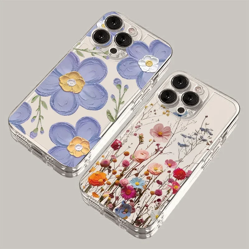 Elegant Violet Flower Phone Case - Floral Protective Cover
