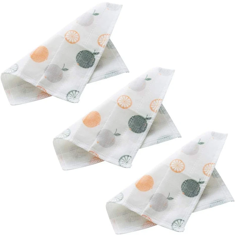 

3 Pieces Of Fiber Wipe Printing Super Absorbent And Oil-Free Kitchen Cleaning Cloth, Soft And Thick Rag, Dish Towel