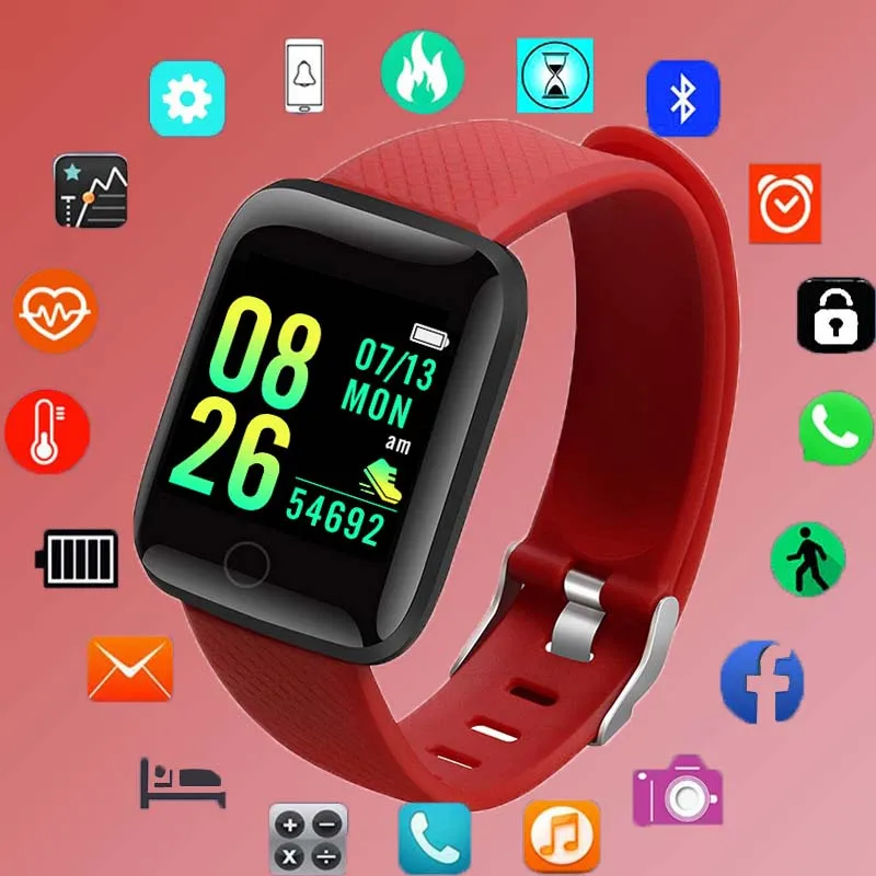 D13 Smart Watch Men Blood Pressure Smartwatch Impermeabile Donna Cardiofrequenzimetro Fitness Tracker Watch Sport Digital Relogio