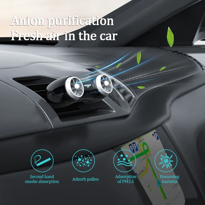 

Portable Car Air Purifier Cleaner Negative Ion USB Mini Home Vehicle Air Cleaner Remove Formaldehyde Air Purifier Car Accessorie