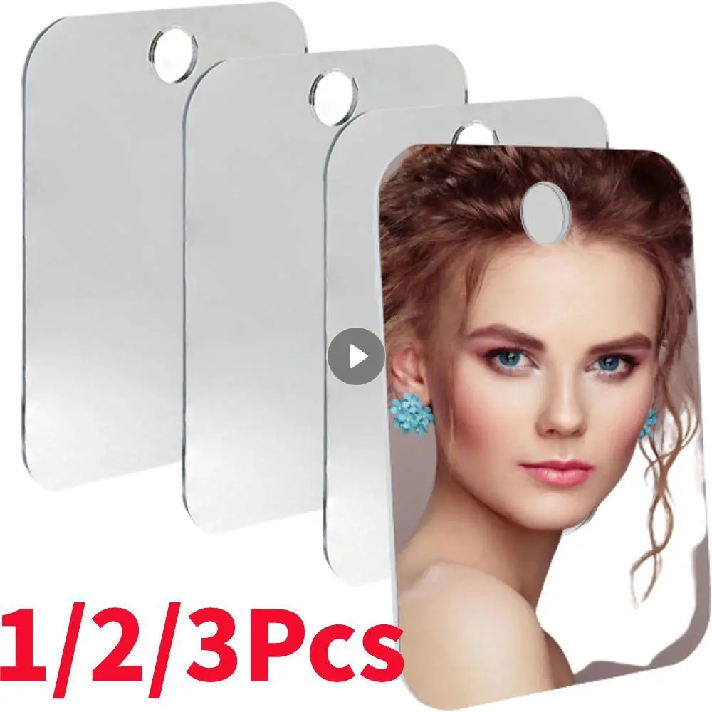 AcrylicAntiFogMirrorShowerShavingFoglessMirrorWashroomTravelAccessoriesForWomen