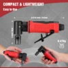 WORKPRO Air Angle Die Grinder 1/4'' Pneumatic Right Pneumatic Angle Grinder Air-Powered 90 Degree for Grinding Cutting Polishing 2