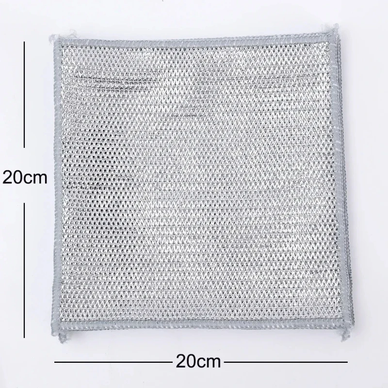 Magic Cleaning Cloth Thickened Double-sided Metal Steel Wire Rags Kitchen Dish Pot Washdishing Cloths Towel Clean Tools Towels