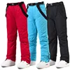 New Men and Women Winter Outdoor Ski Pants Windproof Waterproof Warm Breathable Snowboarding Pants Snow Sports Bibs Pants 1