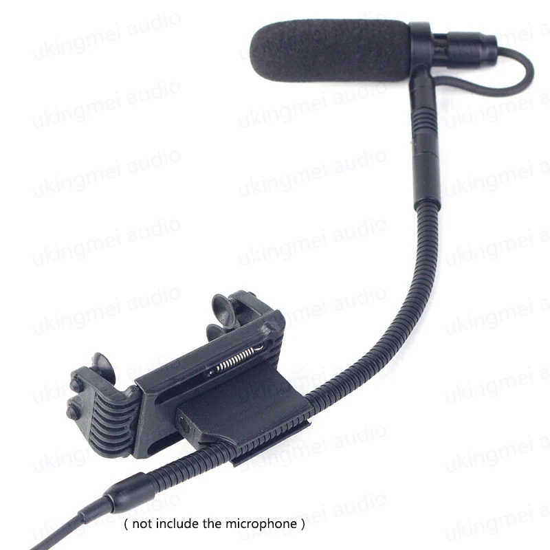 Violin Clip-On Musical Instrument Microphone for Shure Connector and Phantom Power Input Violin Fiddle Clip Gooseneck Microphone
