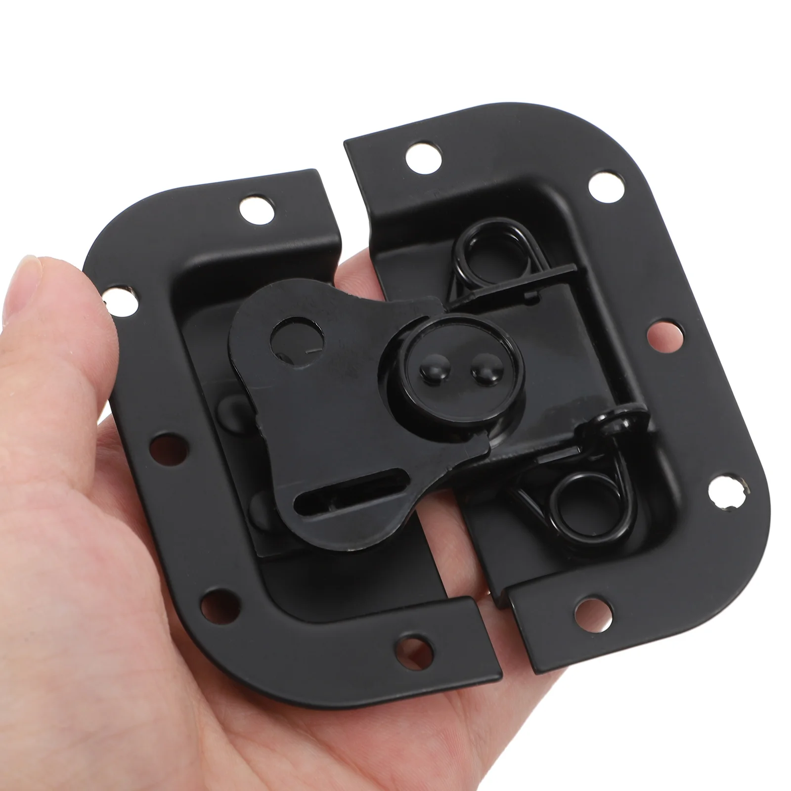 Butterfly Latch Spring Lock Stainless Steel Lid Retainer Hardware Aluminum Alloy For Audio Placement Rack