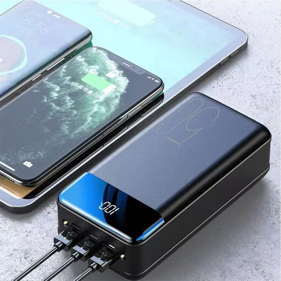 

100000mAh Large Capacity Power Bank Mobile Phone Super Fast Charging Power Bank Tablet Phone External Power Supply