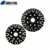 SHDIATOOL 4"/4.5" Diamond Rhombus-Shaped Abrasive Grinding Disc Cup Sanding Wheel Turbo Durable Concrete Masonry Granite Stone