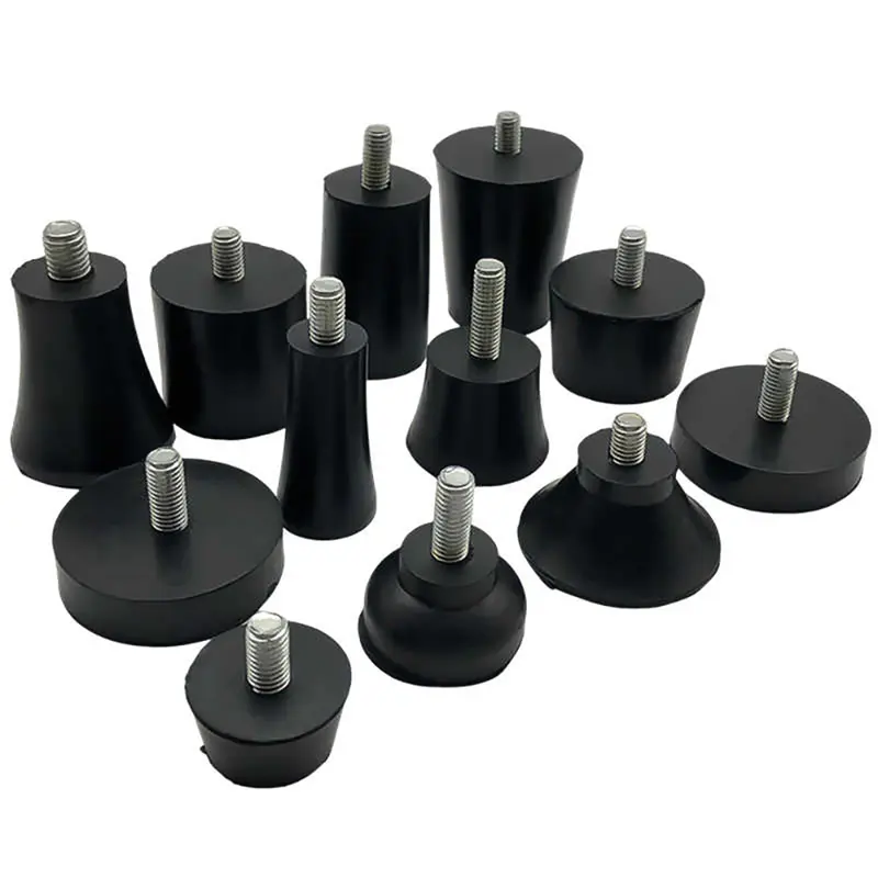 M6 M8 M10 Rubber Adjustable Feet Pad Feet Pad With Screw Table Chair Balck Leveling Foot Pad Furniture Leg Anti-shock Protection - Image 5