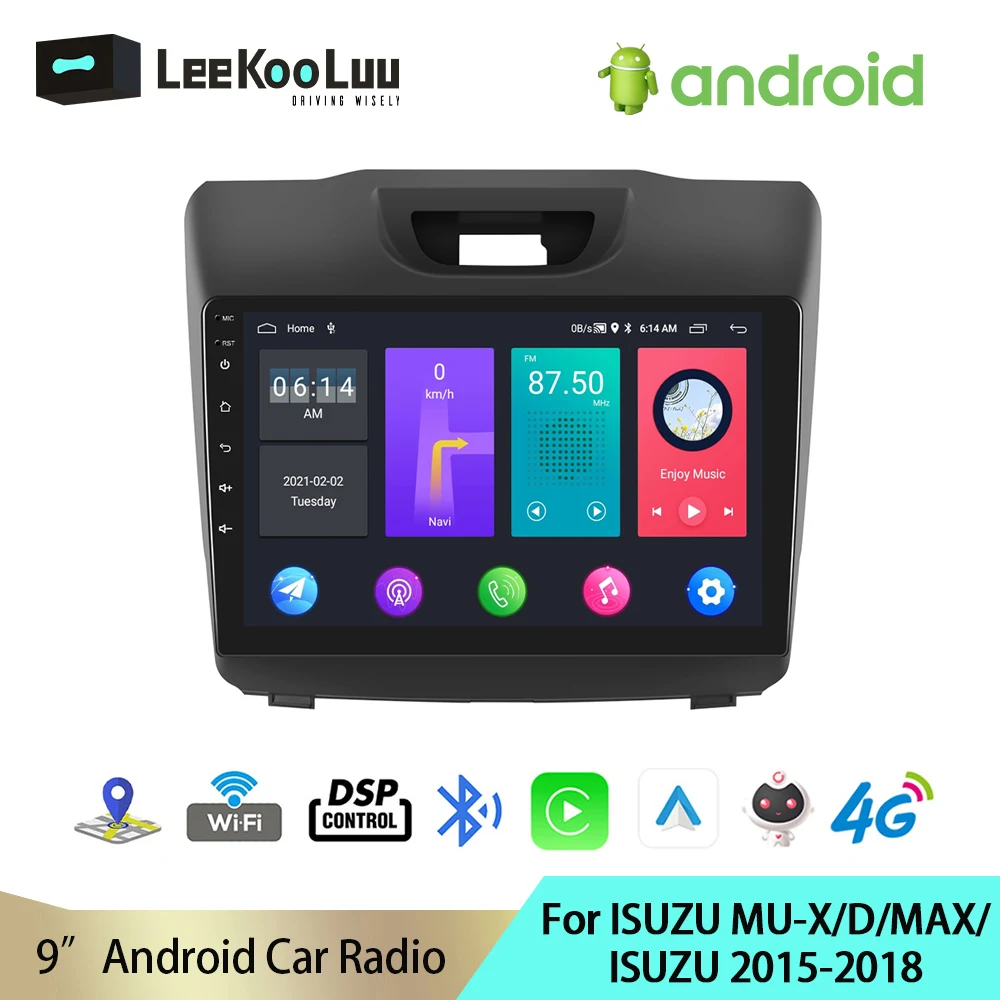 

Автомагнитола LeeKooLuu, 2 Din, Android, GPS, мультимедийный плеер, 4G, Wi-Fi, DSP, Carplay для ISUZU MU-X/D/MAX/ISUZU 2015-2018