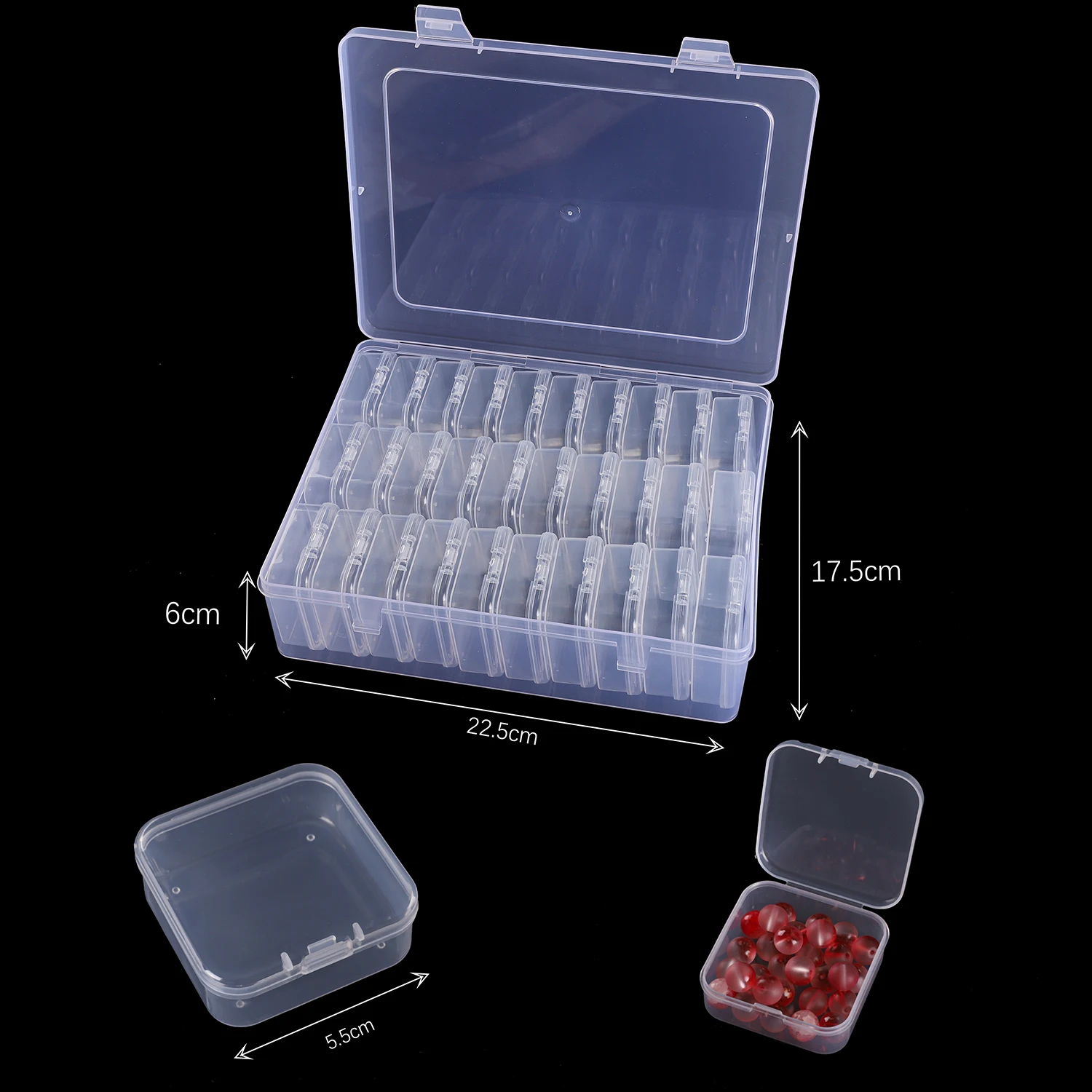 DIY Diamond Painting Embroidery Storage Box Nail Art Jewelry Rhinestone Mosaic Storage Container Multifunctional Box