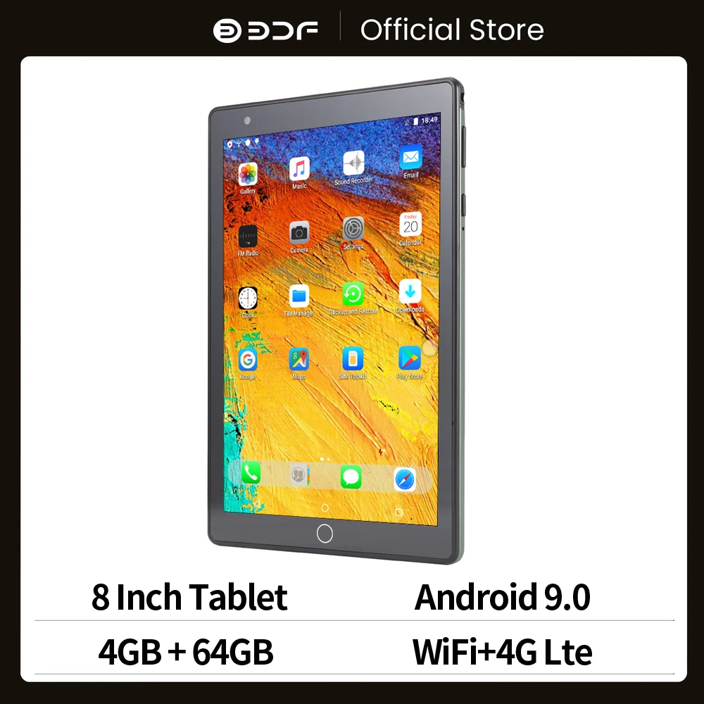 

8 Inch 4GB+64GB Android 9.0 Tablet Pc Octa Core AI-CPU Have 3G Sim Card Wi-Fi ,Bluetooth,GPS,Touch Pad ,Mini Android Pad,5000mAh