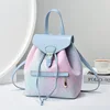 High Quality Patterned Leather Women's Backpack 2024 New Student Backpack Versatile Crossbody Bags Gradient Color Women's Bag 2