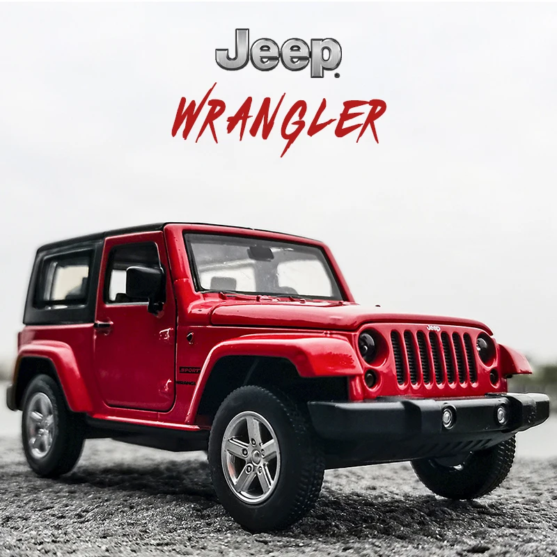 MSZ 1:32 Hot New Style Jeep Wrangler Alloy Model Car Diecast Metal Vehicle Pull Back Car Collection Children Toy Gift Decoration