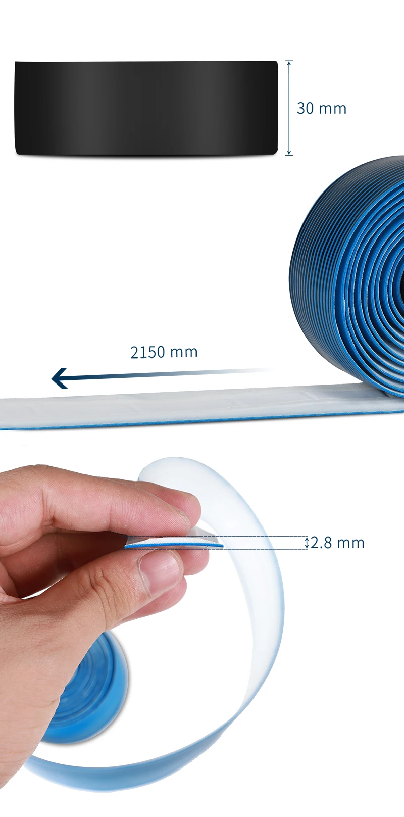 WEST RADFAHREN Rennrad Lenkerband Anti Slip EVA Anti-Vibration Wrap Band Radfahren Lenker Stoßdämpfung Fahrrad Accessori – Detail 3