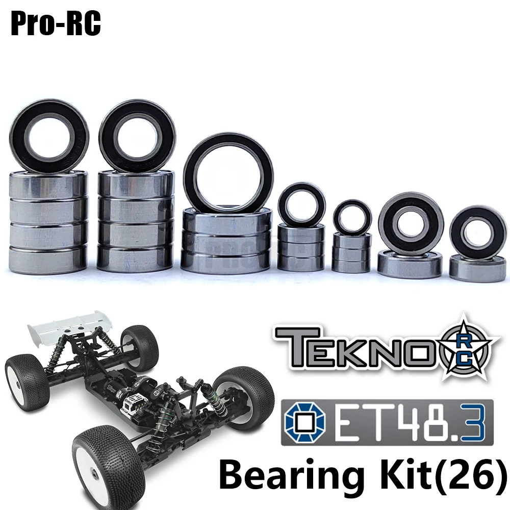 Per Tekno 1/8 Et48,3 Kit Cuscinetti Completi Truggy (26 Pezzi) Ricambi Auto Rc