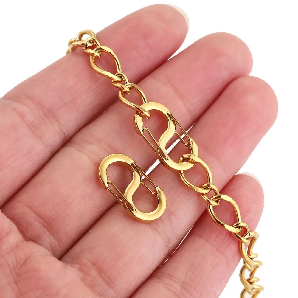 4pcsStainlessSteelLobsterClaspsSBuckleSpringConnectorFor