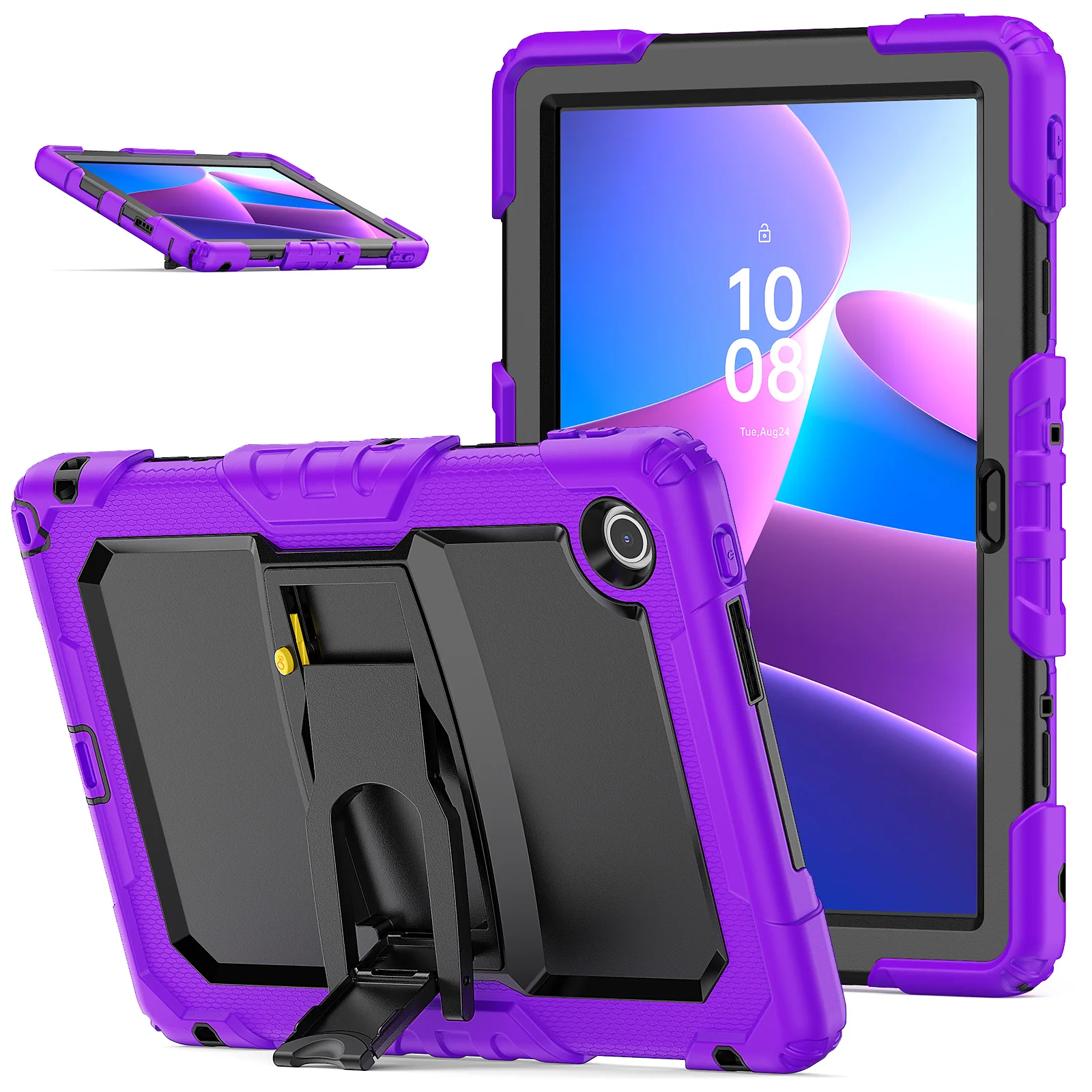 Rugged Kickstand Case with 3-Layer Shockproof Protection