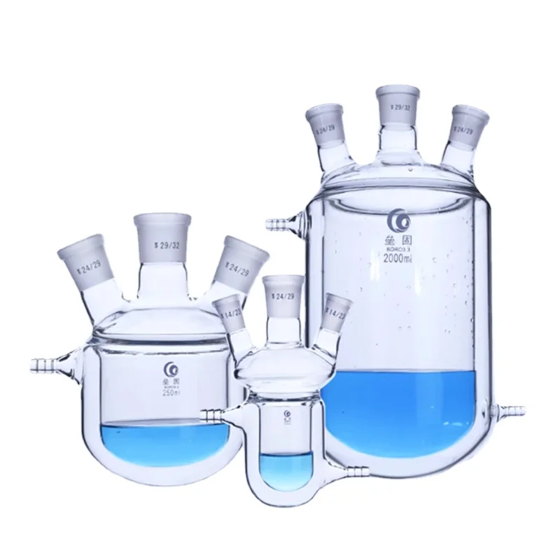 1pcs-50ml-100ml-150ml-250ml-500ml-1000ml-double-layer-reactor-glass-jacketed-reaction-flask