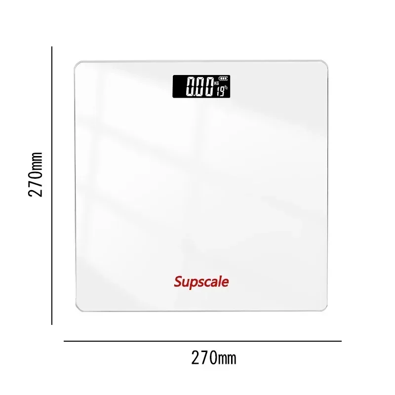 Home Fitness Essential Rechargeable Body Fat Weight Scale Gradient Design Precision Health Tracker for Adults Electronic Scale 6