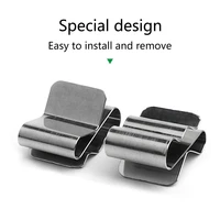 Kit de Clips de câbles en acier inoxydable, 50 pièces, Clip de fil pour panneau solaire, Module PV, gestion des fils pour Application solaire, remorque de bateau 5