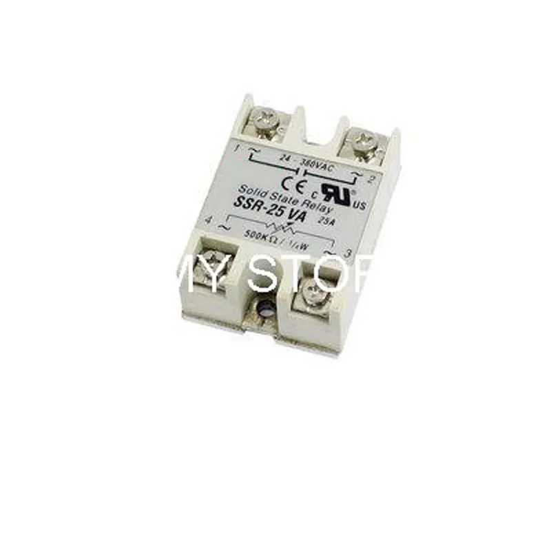

SSR-25VA AC 24-380V 500 Kohm Solid State Relay Voltage Resistance Regulator