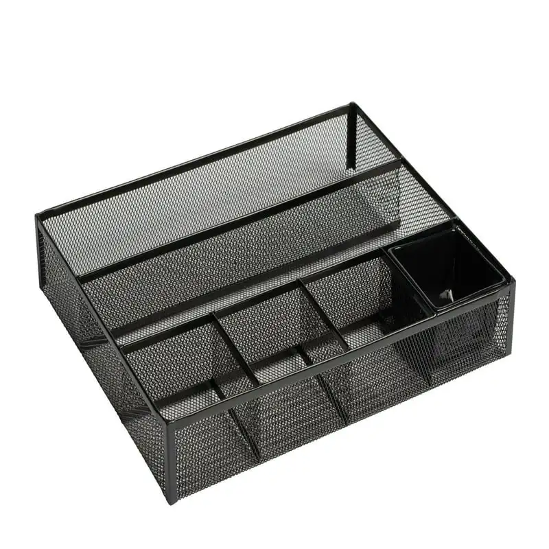 

Desk Drawer Organizer Metal Mesh Black 22131 Commercial rice cooker cup Drawer cabinet storage for clothes Rolling storage cart