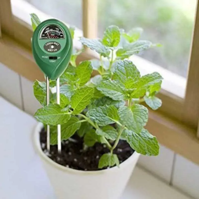 3 In1 Soil Water Moisture PH Meter Meter Soil Water Acidity Humidity Light PH Test Garden Plants Flowers Moist Tester soil moisture meter
