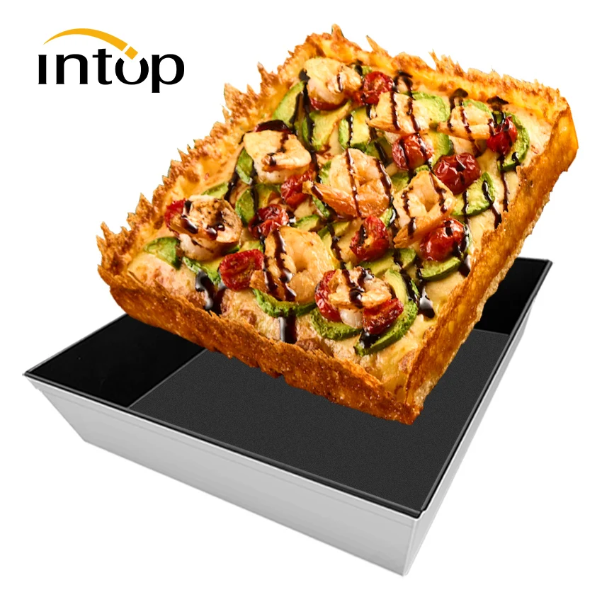 

intop Kitchenware 9" Detroit pizza pan baking & dishes pan non-stick Authentic Detroit-Style deep pizza pan hard-anodized