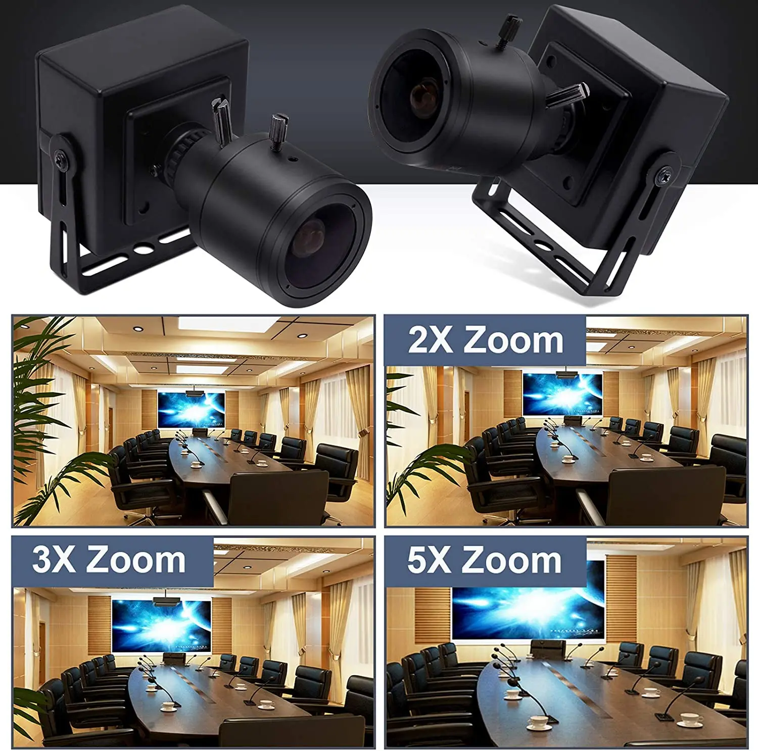 ELP VGA 640X480 MJPEG 60fps CMOS USB 카메라 OV7725 미니 마이크로 상자 웹 카메라 2.8-12mm Varifocal 렌즈