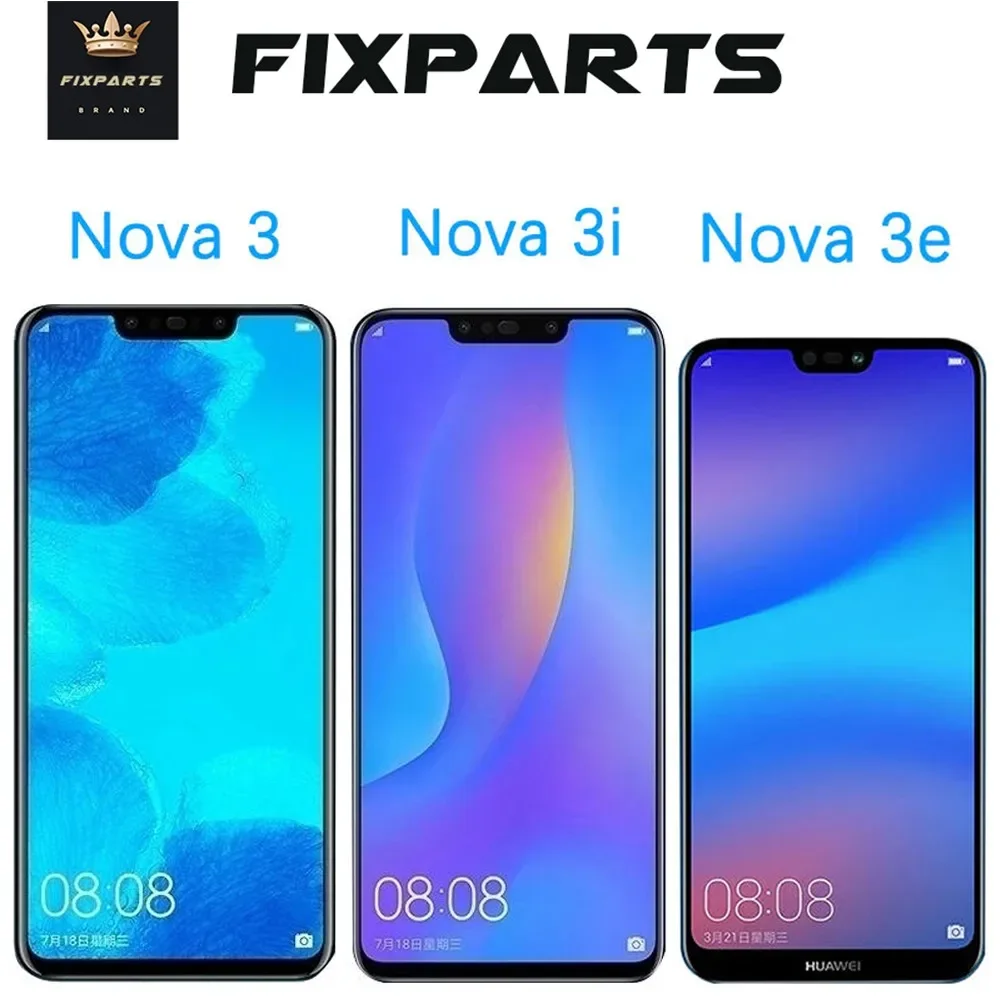 ЖК-дисплей с сенсорным экраном для Huawei Nova 3, дисплей с панелью LX1, LX9, Nova 3i, ЖК-дисплей INE, LX2, L21, Nova 3e, экран ANE, LX3, L23, замена Nova3