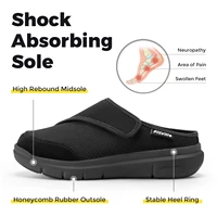 FitVille Women's Orthopedic Slippers Wide Fleece Lined Clogs with Arch Support Recovery Pedic Shoes Comfortable Slip-On Footwear - Image 2