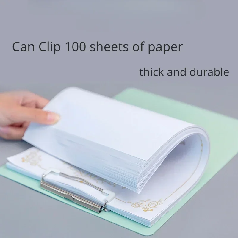A5 File Holder Clip Document Holder Clipboards Clip Writing Pad Test Paper Clipboard Office School Supply File Folder Stationery transparent clipboard writing clipboard