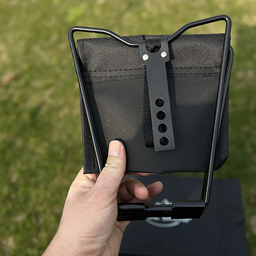 Description Picture 6 of itemOutdoor Portable Folding Stool Oxford Cloth Camping Stool Hold Up To 100KG Portable Outdoor Mini Stool for Hiking Fishing BBQ