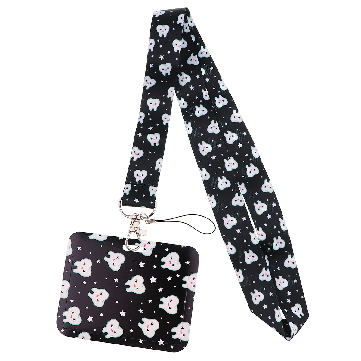 Tooth Dentist Lanyard Neck Strap for ID Cards and Badge Holders – Stylish and Functional Hanging Rope Accessories
