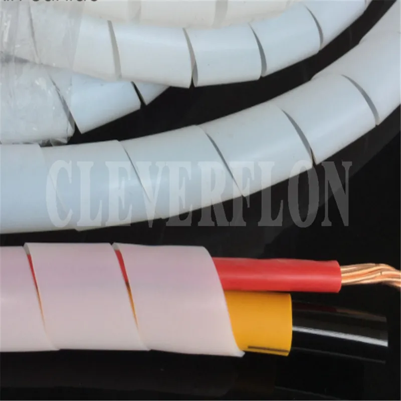 white high temperature 260C resistant plastic PTFE F4 winding pipe tube for electric instrument packing,