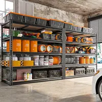 48.2''W Garage Shelving Heavy Duty Storage Shelves 3000LBS Heavy Duty Shelving 72''H Adjustable Metal Shelves 2