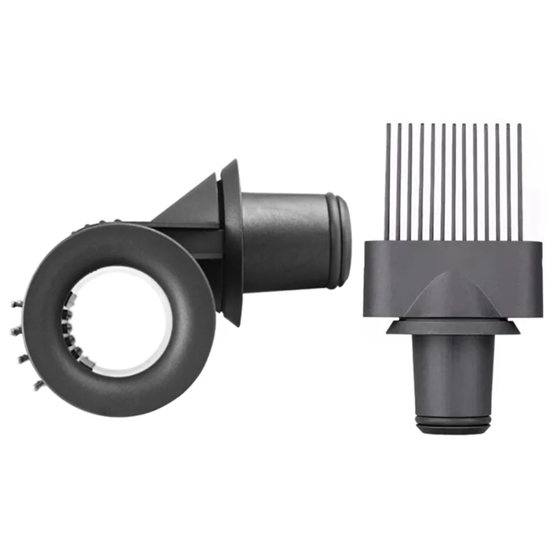 For Dyson Supersonic HD01 HD02 HD03 HD04 HD08 HD15 Anti-Flying Nozzle+Wide Tooth Comb Smooth Hair Styling Tool-Grey 4