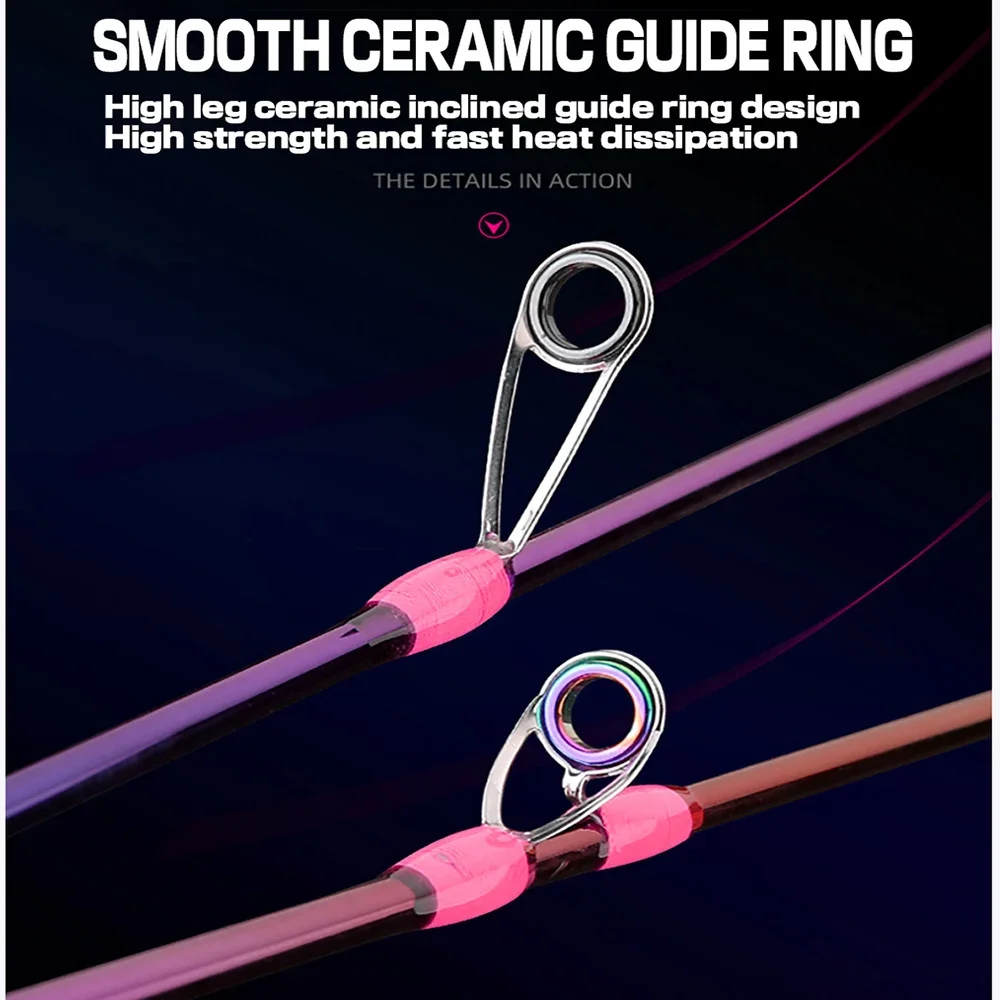 Stream UL Fishing Rod 2 Section Spinning/Casting Micro Fishing Rod Soft Solid Tip High Carbon Lure Rod High Tough 1.68M/1.8M
