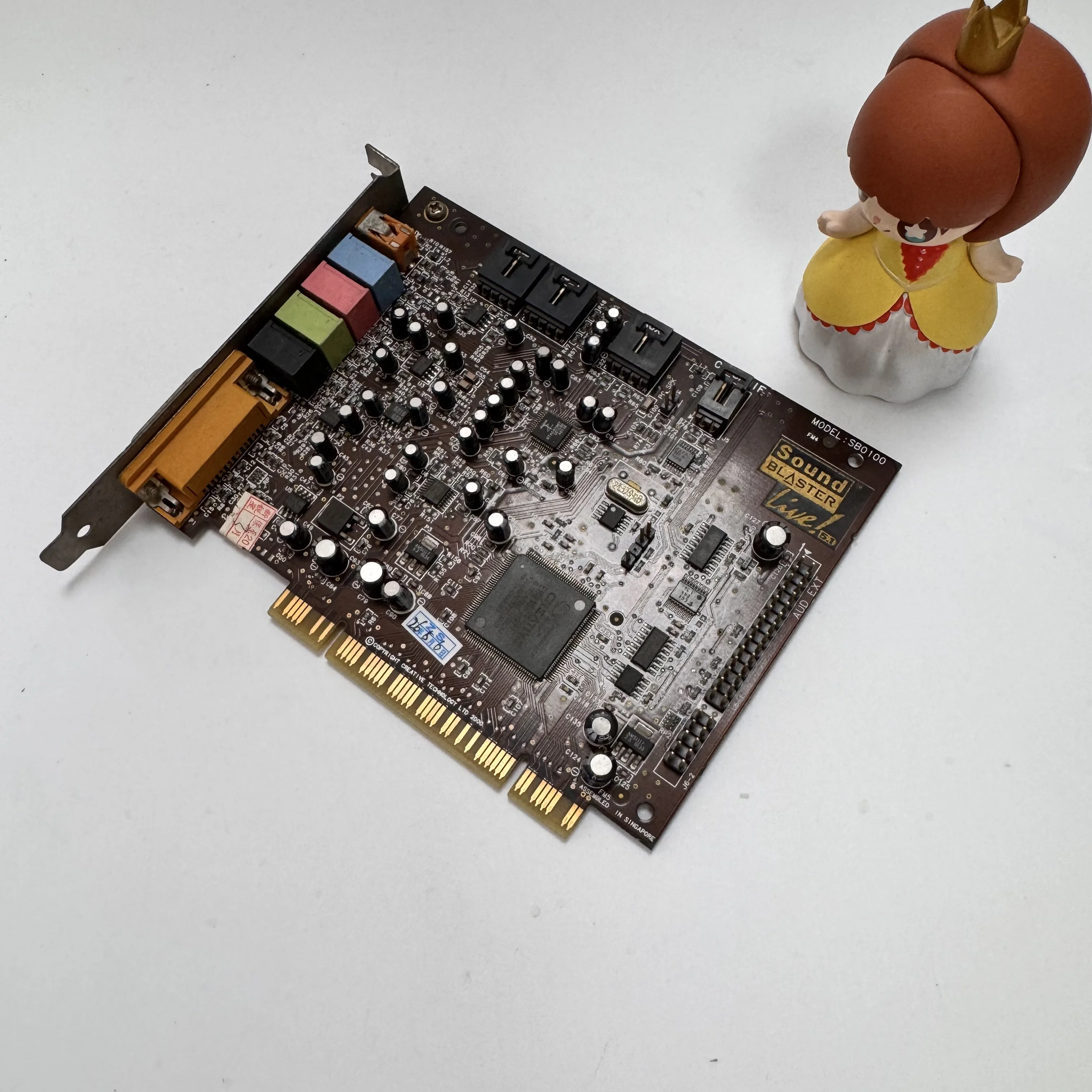 ONKYO WAVIO SE-80PCI 스테레오 하이파이 사운드 카드 듀얼 RCA 로터스 헤드(라인 인/라인 아웃) 48kHz