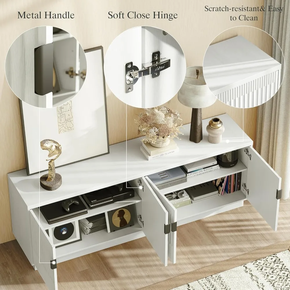 "Farmhouse TV Stand for 75" TV 4