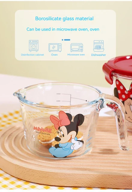 Anime Disney Mickey Mouse Donald Duck 500ML Cartoon Glass Measuring Cup  Clear Scale Show Mug Creative Bowl Breakfast Milk Cup - AliExpress