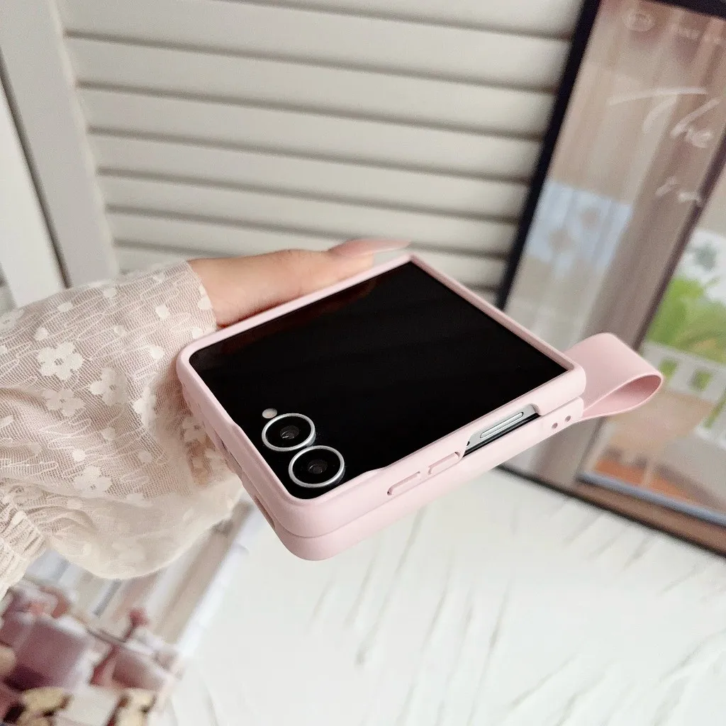 Wrist Strap Handbag-Style Shockproof Phone Case - Slim Hard Protective Cover