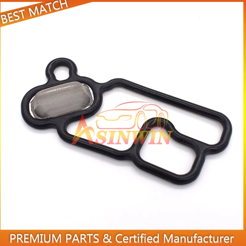 Replacement Gasket Set Rubber Seal Gaskets Washer Gasket Kit Engine Gasket Kit 1PC 15815-5G0-A01 VVT Variable Timing Spool Solenoid Valve Gasket Filter For Honda