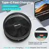 Belife X10 Portable Fan, Cordless Oscillating Fan with Remote, Foldable Telescopic Adjustable Height Fan with LED Light & Timer 5